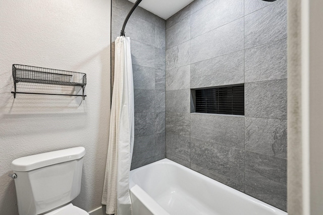 1722 Brighton Dr, Carrollton, TX 75007 - full bath featuring shower / bath combination with curtain and toilet