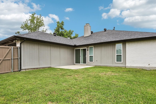 1722 Brighton Dr, Carrollton, TX 75007 - back of house featuring a patio and a chimney