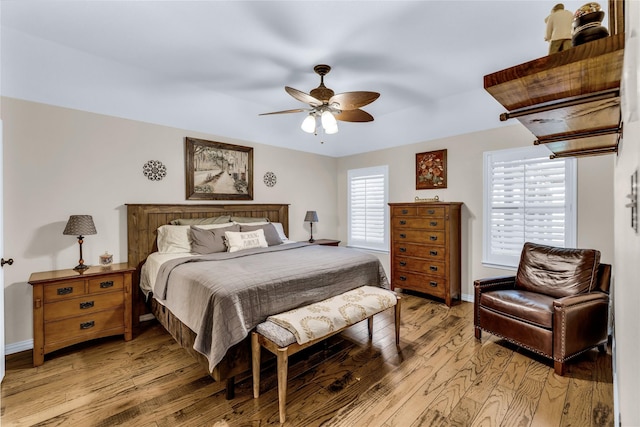 529 Cambridge Dr, Saginaw, TX 76179 - bedroom with light wood finished floors and ceiling fan