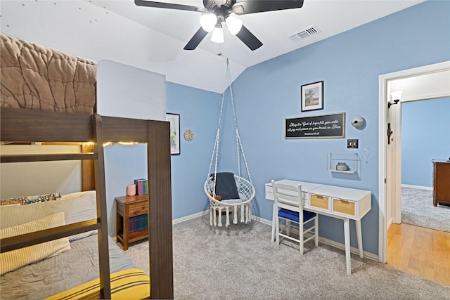529 Cambridge Dr, Saginaw, TX 76179 - bedroom with carpet and vaulted ceiling