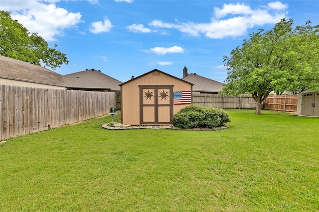 529 Cambridge Dr, Saginaw, TX 76179 - fenced backyard featuring a storage shed
