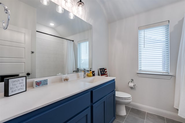 2413 Latimer Mews, Celina, TX 75009 - full bathroom featuring tile patterned floors, vanity, and a shower with shower curtain