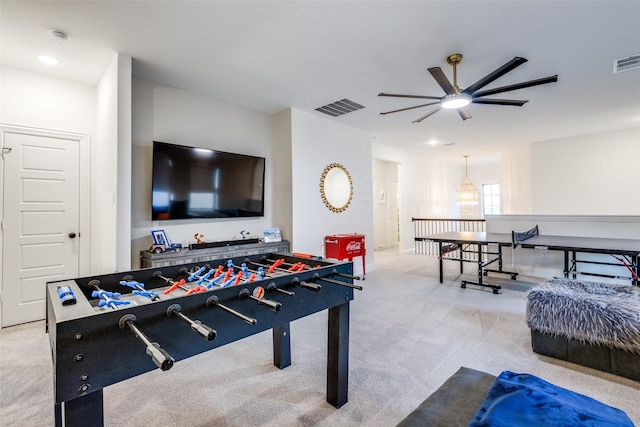 2413 Latimer Mews, Celina, TX 75009 - playroom with carpet flooring and a ceiling fan