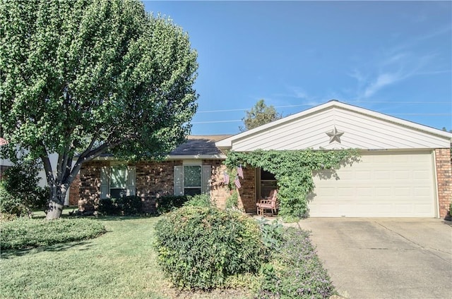 1002 Hawthorne Dr, Allen, TX 75002 - ranch-style home featuring brick siding, driveway, an attached garage, and a front yard
