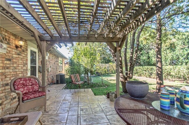 1002 Hawthorne Dr, Allen, TX 75002 - view of patio / terrace with a pergola