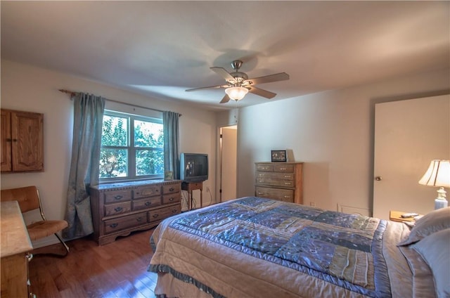 1002 Hawthorne Dr, Allen, TX 75002 - bedroom featuring wood finished floors and ceiling fan