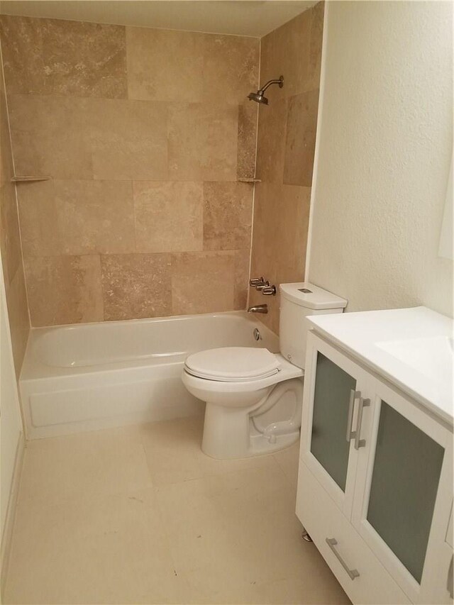 4748 Old Bent Tree Ln Unit 906, Dallas, TX 75287 - bathroom with shower / bath combination, vanity, and a textured wall