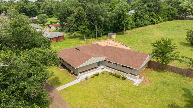 812 E 1st, Hughes Springs, TX 75656 - view from above of property