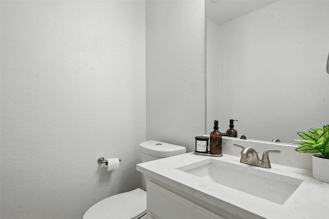 4003 Tuscany Ln, Arlington, TX 76016 - half bath featuring vanity and a textured wall