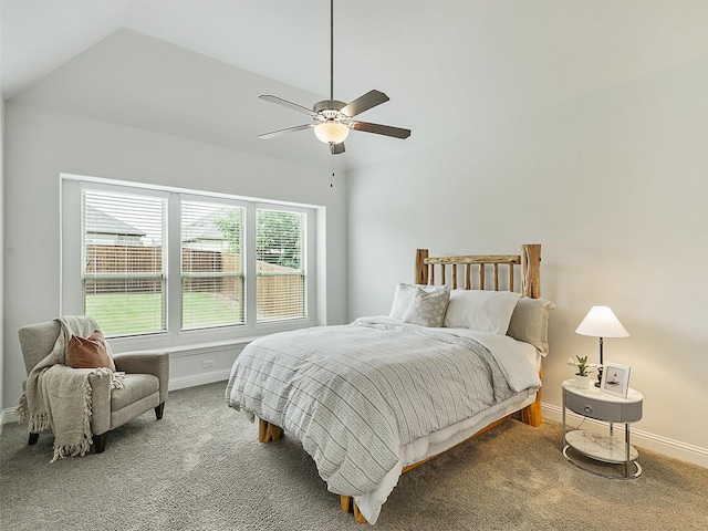 709 Providence, Wylie, TX 75098 - carpeted bedroom featuring ceiling fan and vaulted ceiling
