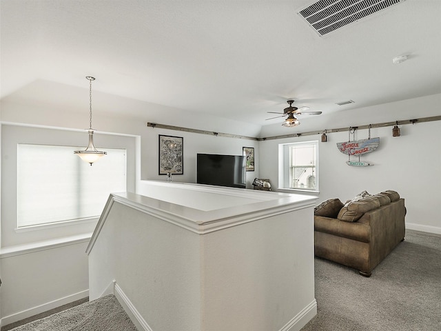 709 Providence, Wylie, TX 75098 - living area with carpet and ceiling fan