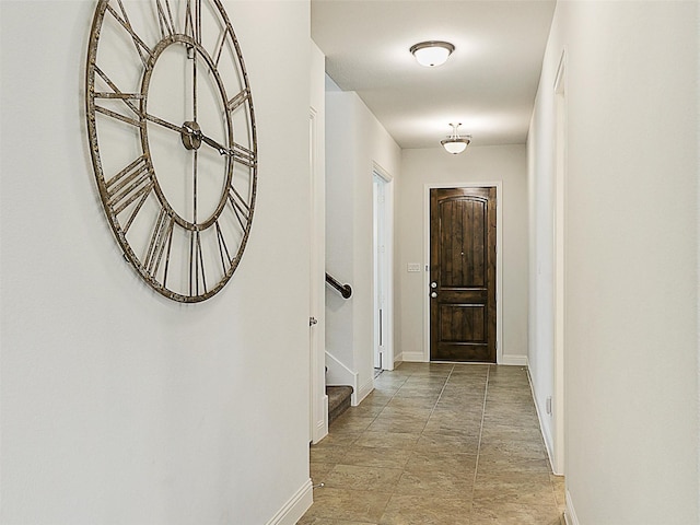 709 Providence, Wylie, TX 75098 - corridor with baseboards and stairs