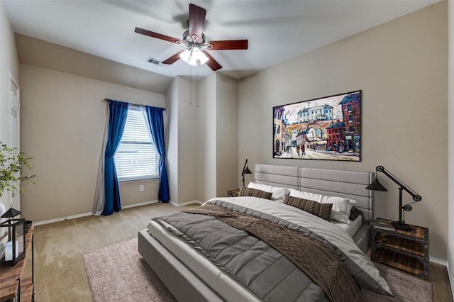 2748 Indian Oak Dr, Mckinney, TX 75071 - carpeted bedroom with baseboards and a ceiling fan