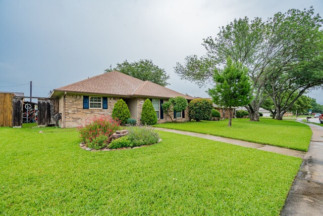 3615 7th St, Sachse, TX 75048 - ranch-style house with brick siding and roof with shingles