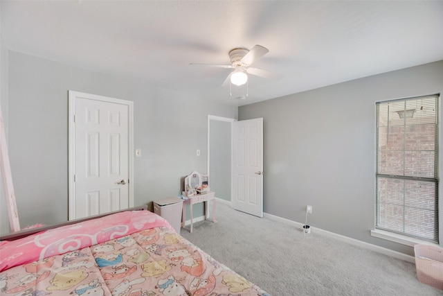 2525 Amber Ln, Flower Mound, TX 75028 - bedroom featuring carpet floors and ceiling fan