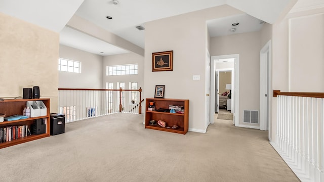 6740 Magnum Dr, Plano, TX 75024 - living area with light colored carpet and baseboards