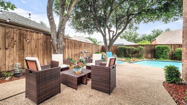 6740 Magnum Dr, Plano, TX 75024 - fenced backyard featuring a patio area
