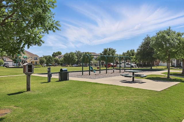 9009 Benevolent Ct, Providence Village, TX 76227 - surrounding community featuring a lawn