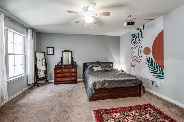 17342 Remington Park Pl, Dallas, TX 75252 - bedroom with carpet and a ceiling fan