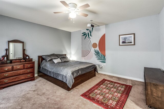 17342 Remington Park Pl, Dallas, TX 75252 - carpeted bedroom featuring ceiling fan and baseboards