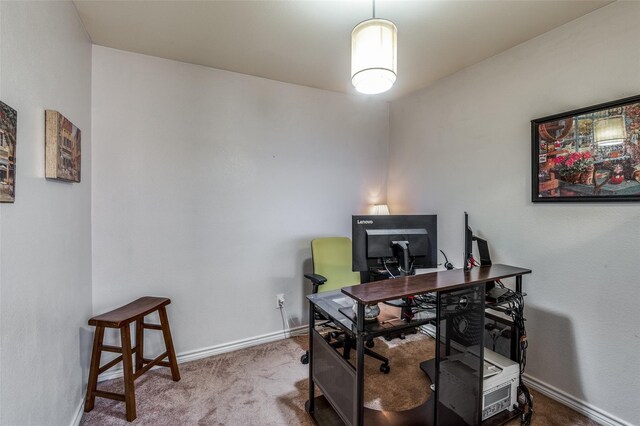 17342 Remington Park Pl, Dallas, TX 75252 - home office featuring carpet floors and baseboards