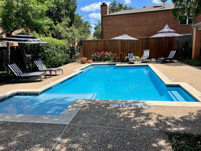 17342 Remington Park Pl, Dallas, TX 75252 - view of pool with a patio area