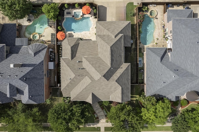 4896 Corinthian Bay Dr, Frisco, TX 75034 - bird's eye view of a pool area