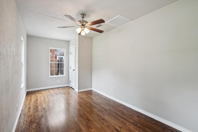 3620 Stadium Dr, Fort Worth, TX 76109 - unfurnished room featuring ceiling fan and wood finished floors