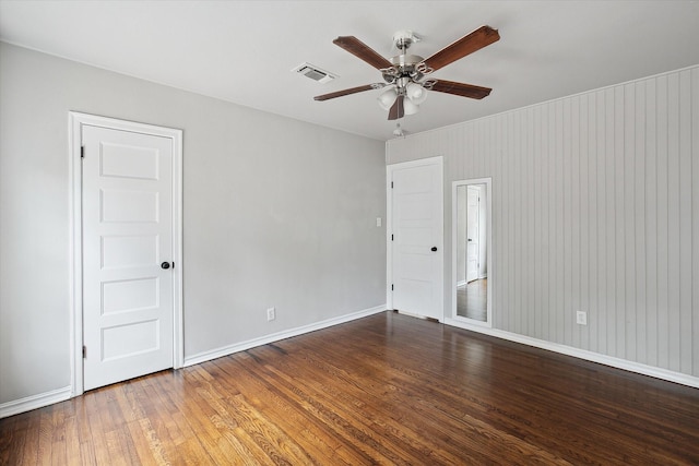 3620 Stadium Dr, Fort Worth, TX 76109 - spare room featuring wood finished floors and ceiling fan