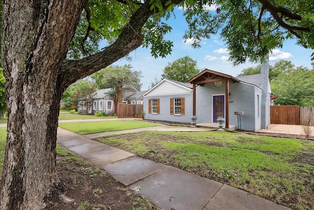 3620 Stadium Dr, Fort Worth, TX 76109 - view of front of house with a chimney and brick siding