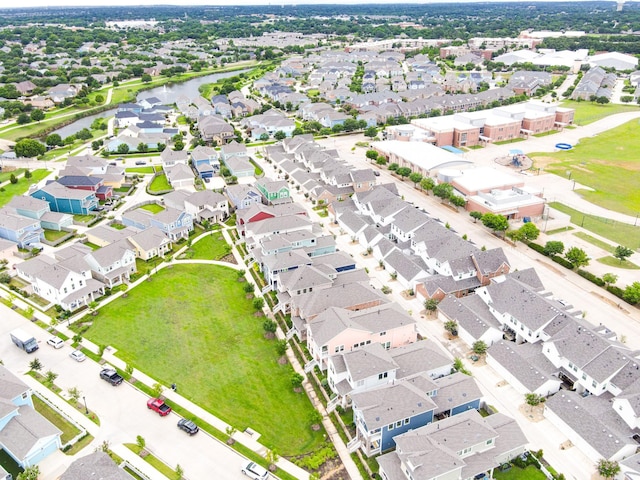 8849 Redding St, North Richland Hills, TX 76180 - aerial perspective of suburban area featuring a large body of water