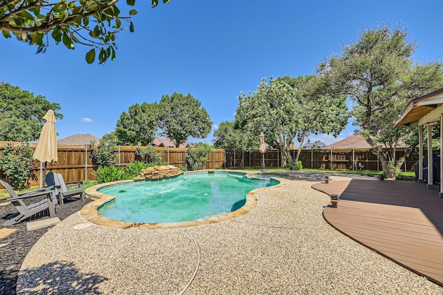 2202 Southern Ct, Carrollton, TX 75006 - view of pool featuring a fenced backyard and a patio