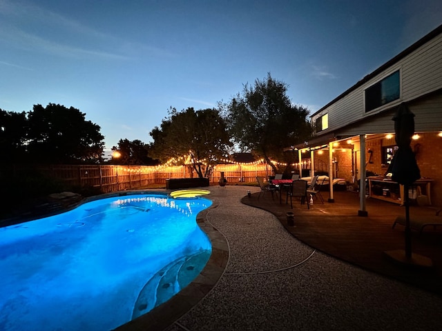 2202 Southern Ct, Carrollton, TX 75006 - view of pool featuring a fenced backyard and a patio area
