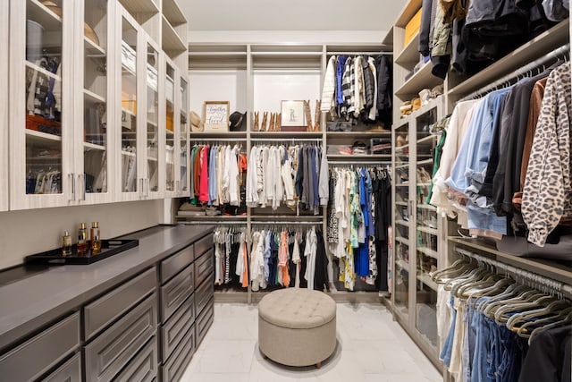 5724 Bellaria Ct, Flower Mound, TX 75022 - spacious closet with light marble finish floors