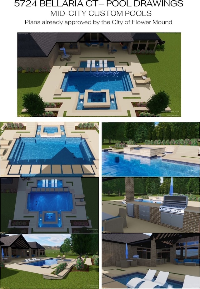 5724 Bellaria Ct, Flower Mound, TX 75022 - view of marketing collateral with multiple images