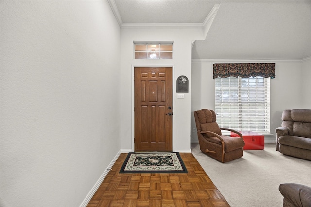 2918 Beau Dr, Mesquite, TX 75181 - entryway with crown molding and baseboards