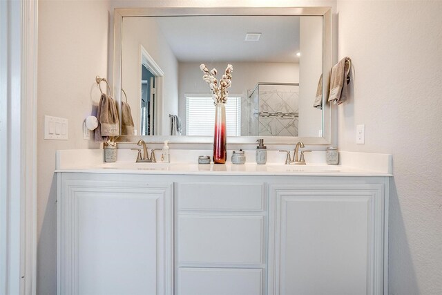 433 Joseph Ln, Crowley, TX 76036 - bathroom with double vanity and tiled shower
