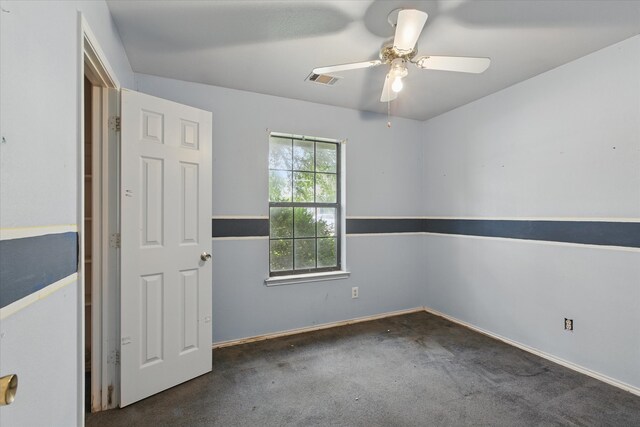 220 Brook Cir, Krum, TX 76249 - carpeted spare room featuring a ceiling fan and baseboards