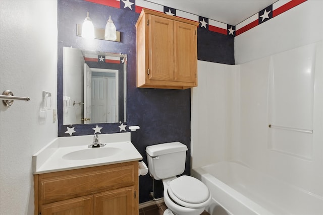 220 Brook Cir, Krum, TX 76249 - full bath with vanity, a textured wall, and shower / bath combination