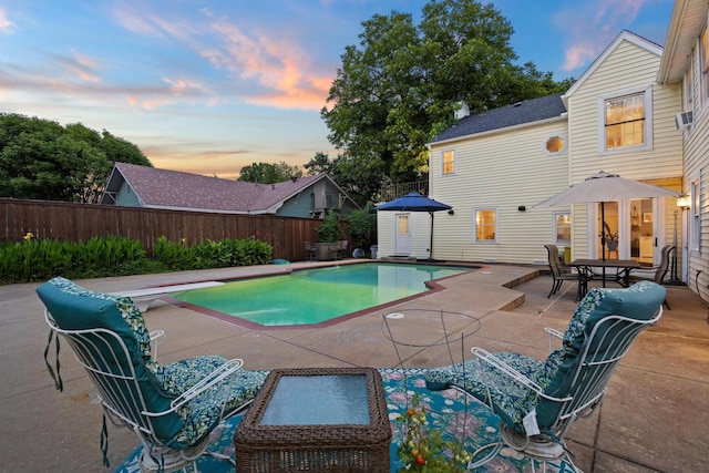 425 W Belden St, Sherman, TX 75092 - view of swimming pool featuring a fenced backyard and a patio