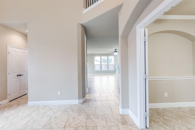 302 Shire Ln, Celina, TX 75009 - hallway featuring tile patterned floors and baseboards
