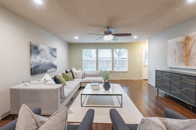 1637 Thornhill Ln, Little Elm, TX 75068 - carpeted bedroom featuring a ceiling fan and a textured ceiling