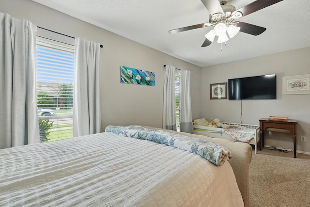 4109 Malone Ave, The Colony, TX 75056 - carpeted bedroom featuring ceiling fan