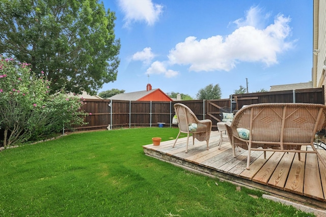4109 Malone Ave, The Colony, TX 75056 - fenced backyard featuring a deck