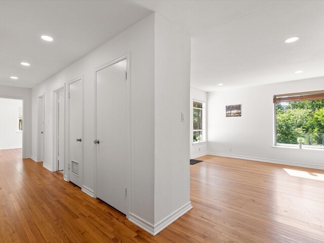 4608 Winthrop Ave E, Fort Worth, TX 76116 - corridor featuring healthy amount of natural light, light wood-style floors, and recessed lighting