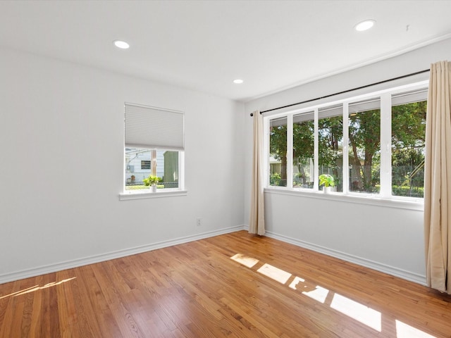 4608 Winthrop Ave E, Fort Worth, TX 76116 - spare room featuring plenty of natural light, light wood finished floors, and recessed lighting