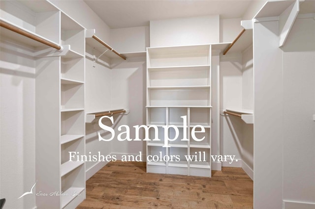 6602 Beals Creek Dr, Abilene, TX 79606 - spacious closet featuring wood finished floors