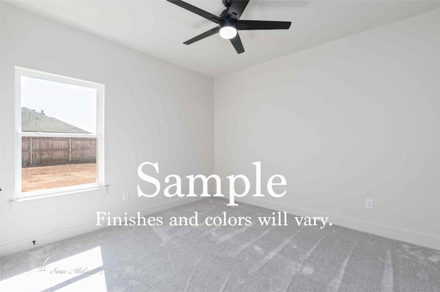 6602 Beals Creek Dr, Abilene, TX 79606 - empty room featuring carpet floors and ceiling fan