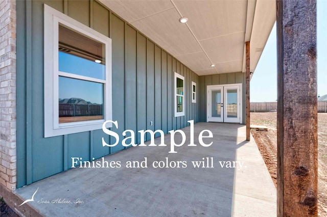 6602 Beals Creek Dr, Abilene, TX 79606 - view of patio / terrace with french doors