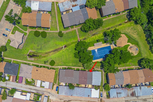 22 W Townhouse Ln Unit 34, Grand Prairie, TX 75052 - aerial view of property and surrounding area with nearby suburban area